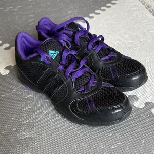 Adidas Black and Purple Athletic Shoes